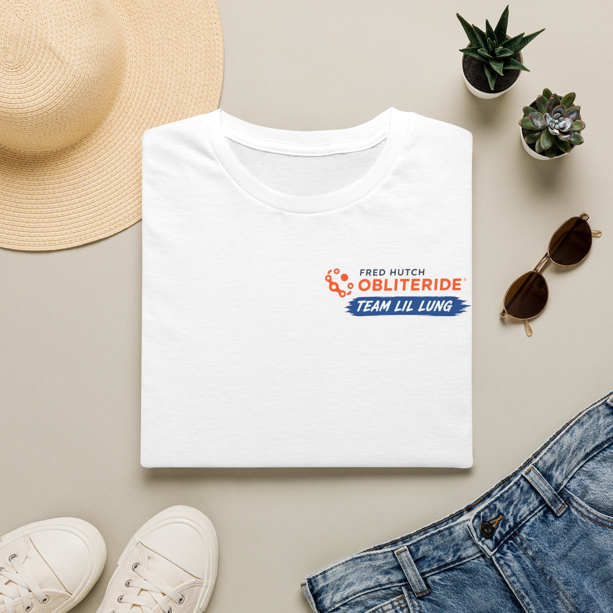 Obliteride Team Li Lung Fundraiser T‑Shirt — Ride 100 Miles to Cure Cancer