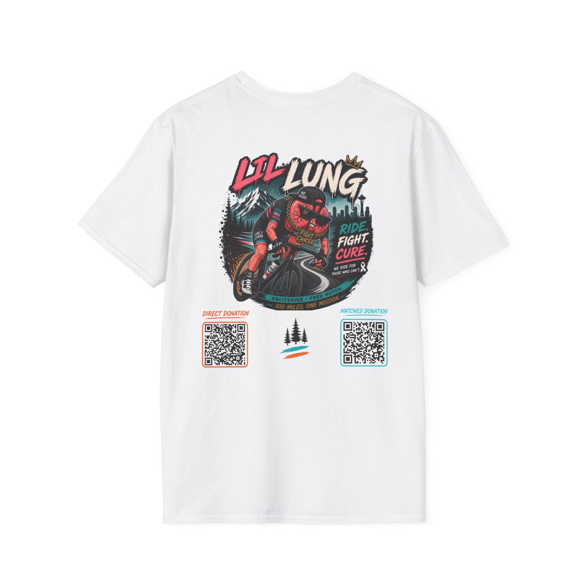Team Lil Lung Support T-Shirt — 'Fred Hutch Obliteride' Cancer Fundraiser Tee
