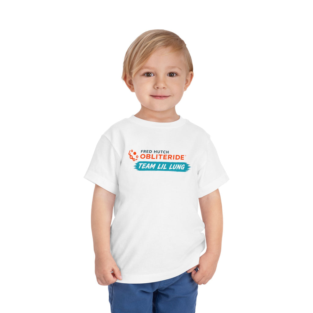 Toddler Tee — "Team Lil Lung" Ride Bikes Fight Cancer Fundraiser Shirt