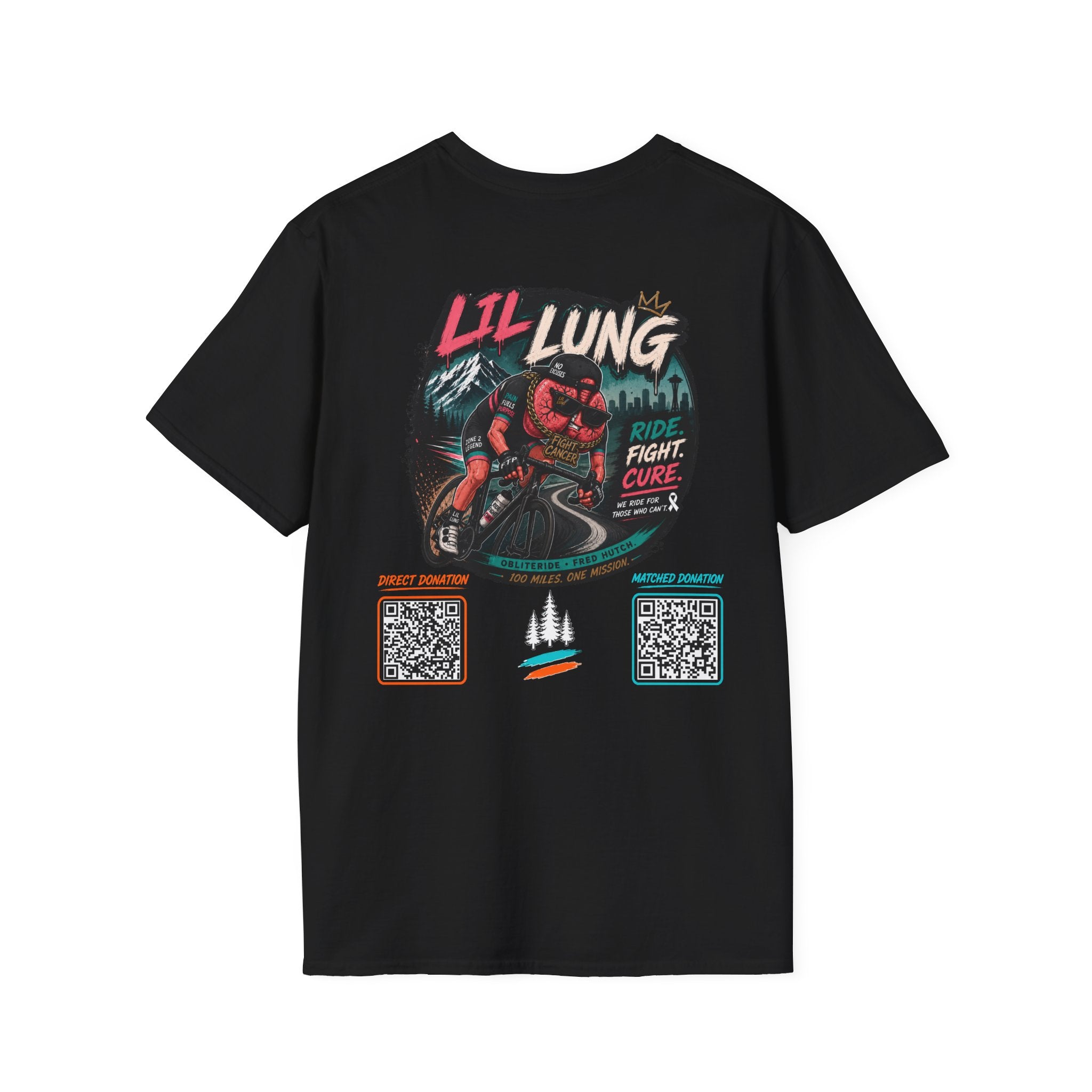 Team Lil Lung Retro Racing Logo T-Shirt